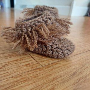 🎁5/$25-Handmade baby moccasin booties